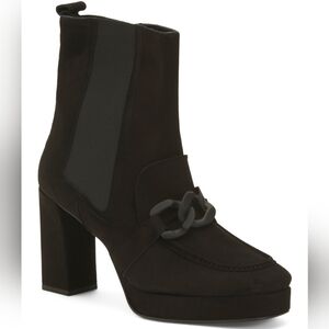 🖤🔹️Marian 🔹️made In Spain Chic Black Suede  Heeled Boots